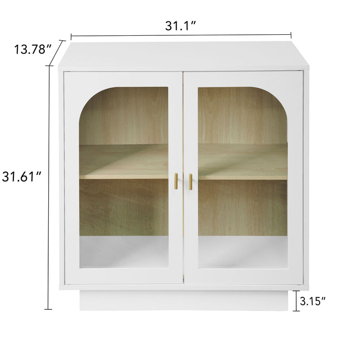 Storage Cabinet With Acrylic Door For Living Room