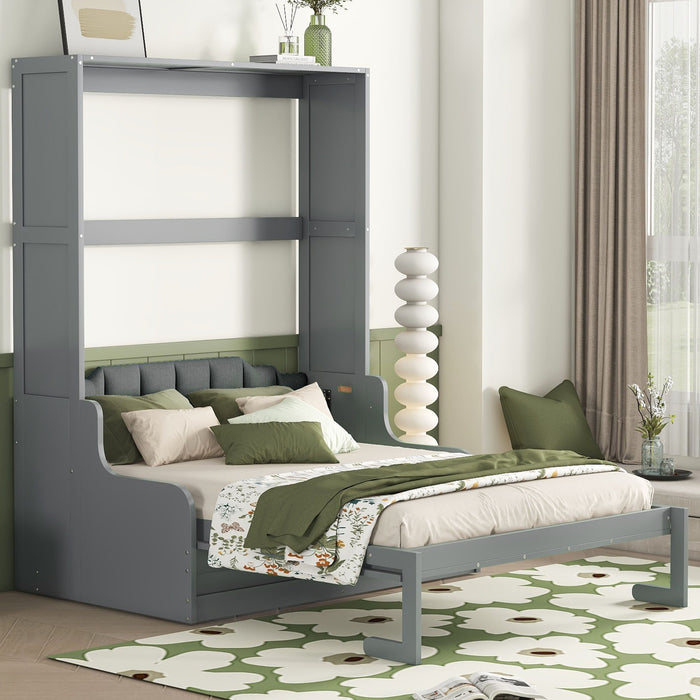 Murphy Wall Bed With Cushion, Space Saving Design, And Construction