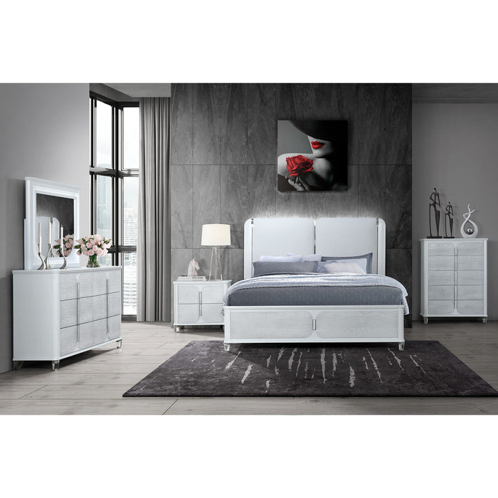 Brenda - Nightstand - Gray