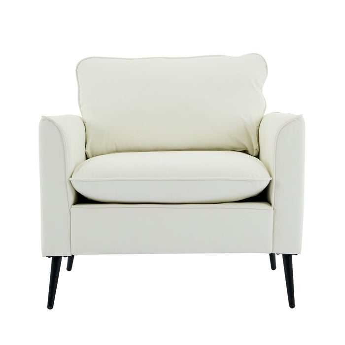 Nordic Retro Light Luxury Upholstered Sofa Chair
