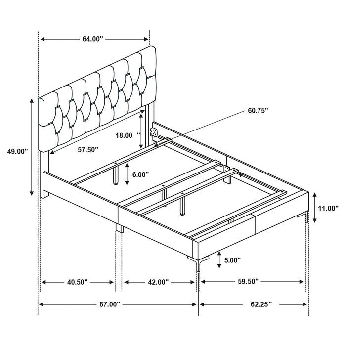 James - Panel Bed