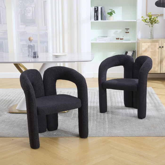 Coolmore Contemporary Designed Accent / Dining Chair With Armrests
