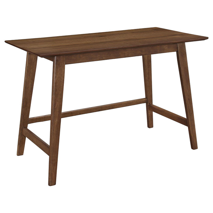 2 Piece Writing Desk Set With Chair - Brown