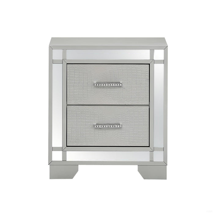 Madison - Nightstand - Silver Champagne