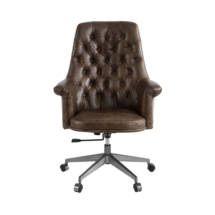 Dasan - Swivel Office Chair - Dark Brown