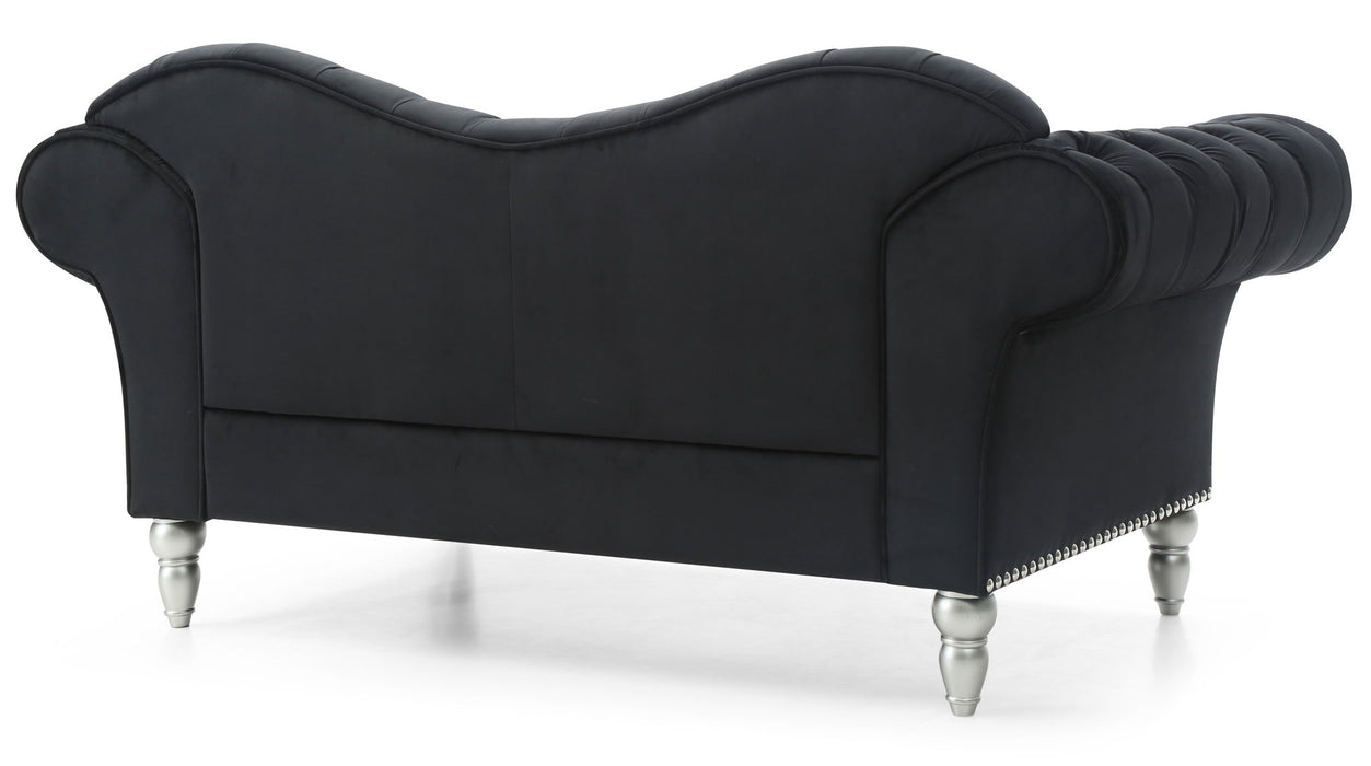 Elegant Round Arm Loveseat