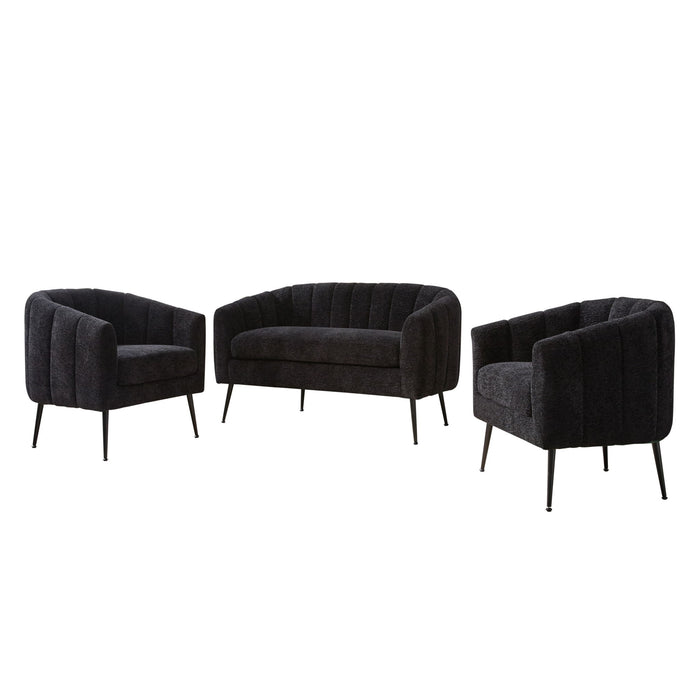 3 Piece Living Room Furniture Set Sofa & Armchairs