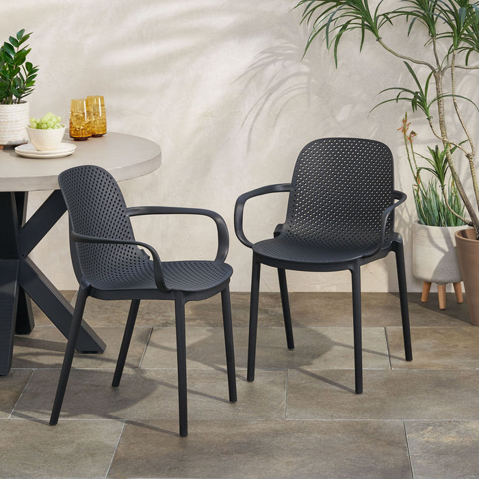 Roxanne - Outdoor Stacking Dining Armchair (Set of 2)