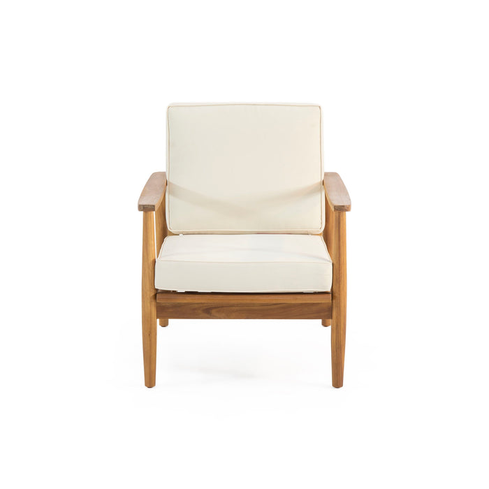 Emmry - Outdoor Acacia Wood Club Chair