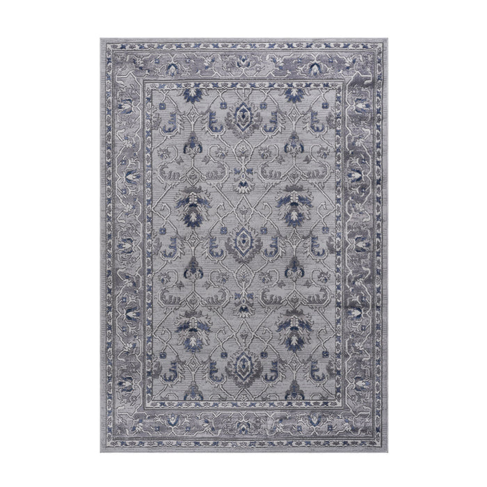 Marfi - 8' X 10' Oriental Area Rug - Gray / Blue