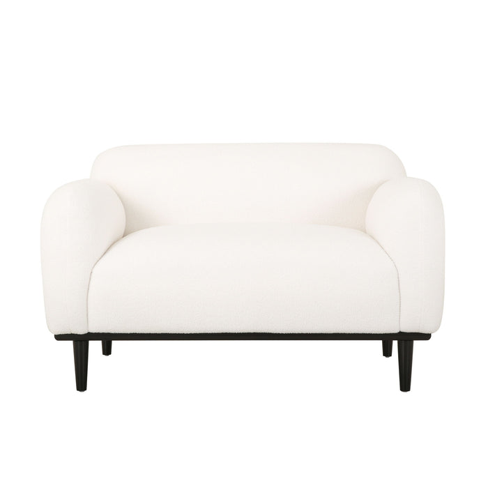 Sway - Upholstered Loveseat With Wood Legs And Round Arms