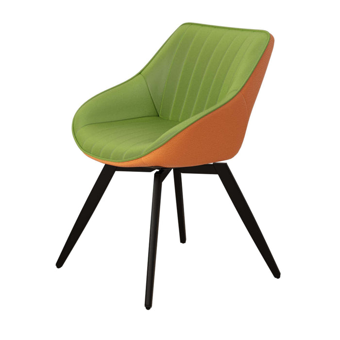 Round Dining Table Set With Tulip Design And 2 Chairs