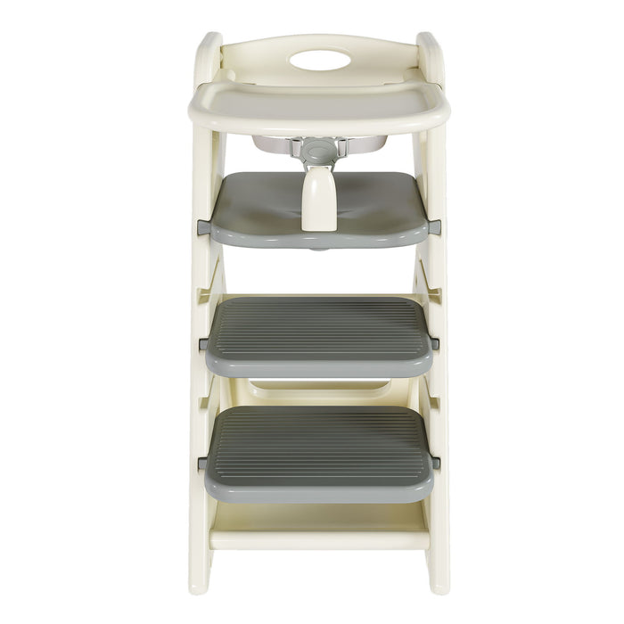 Multifunctional Growing Up Dining Chair With Adjustable Height And 5 Point Seat Belts