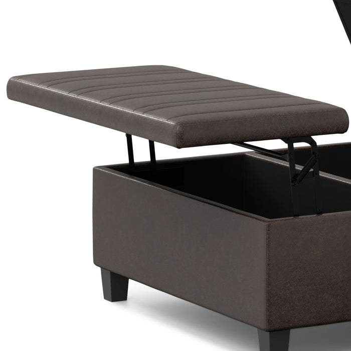 Ellis - Upholstered Coffee Table Storage Ottoman