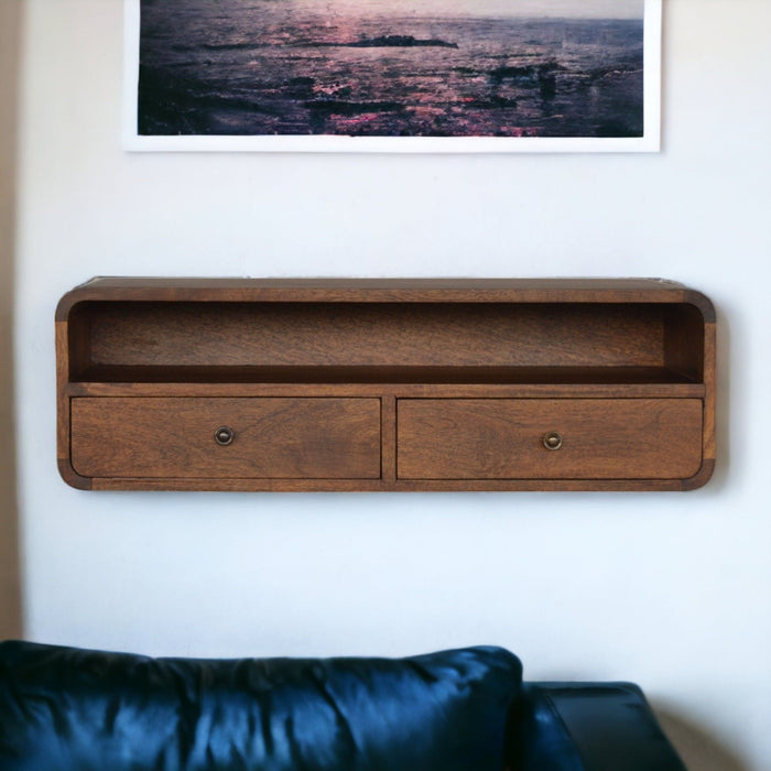 Floating Open Console - Chestnut