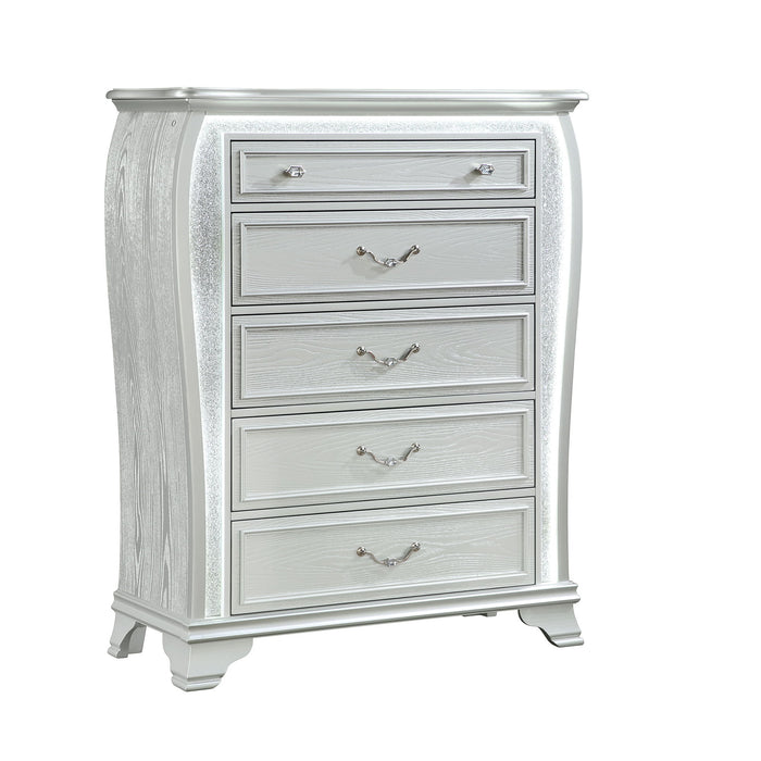Aurelia - Chest & LED Lighting - Silver