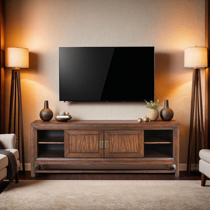 Branson - TV Stand Console, For TVs Up To 85", Two Tone - Brown