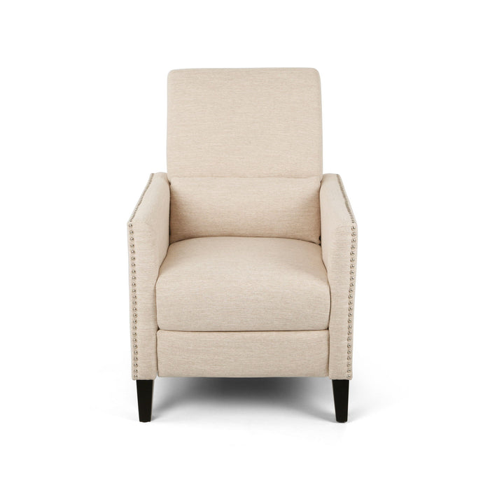 Kiersten - Contemporary Fabric Pushback Recliner
