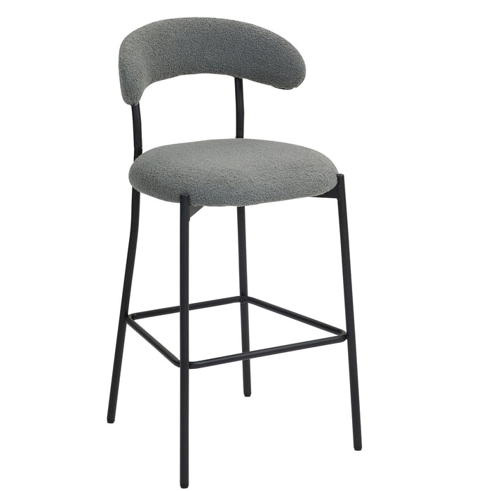 Counter Height Bar Stools With Powder Coating Base And Footrest