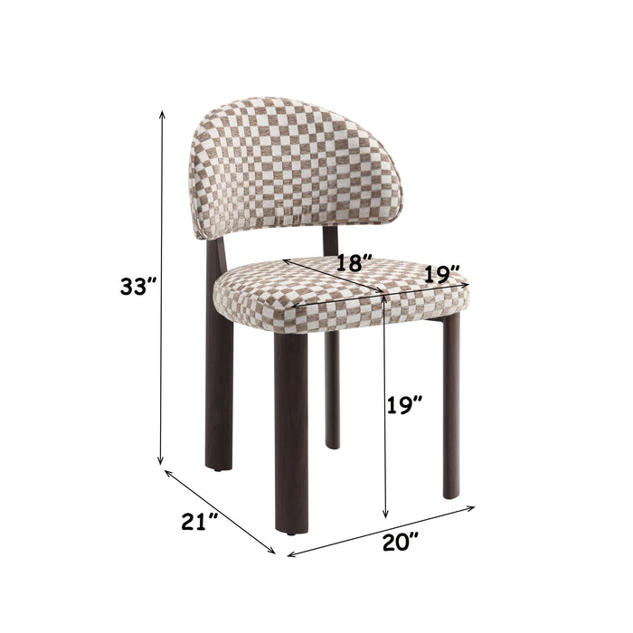 Hilina - Side Chair (Set of 2) - Brown / Walnut
