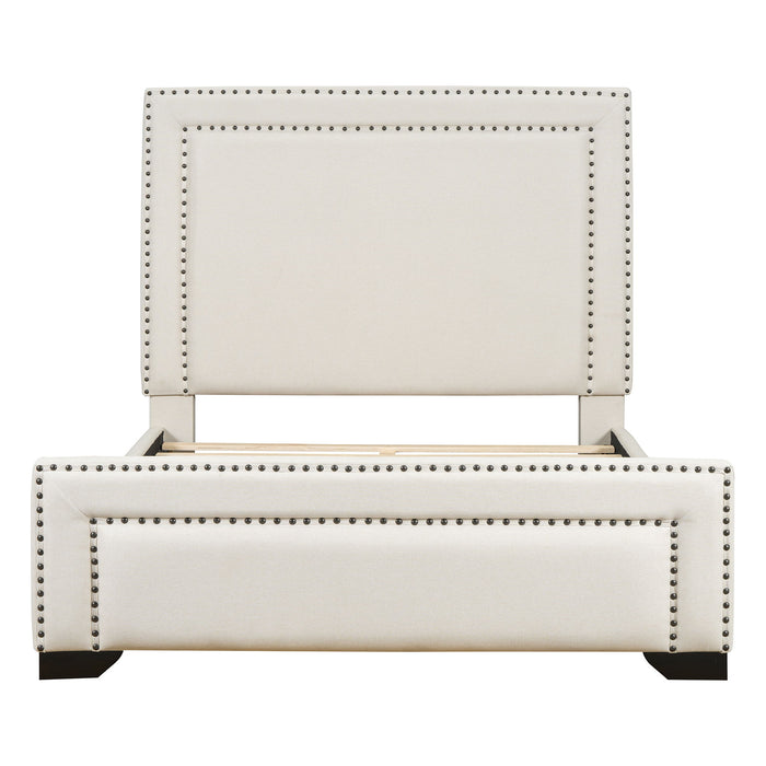 Upholstered Bed With Slats Support, No Box Spring Needed