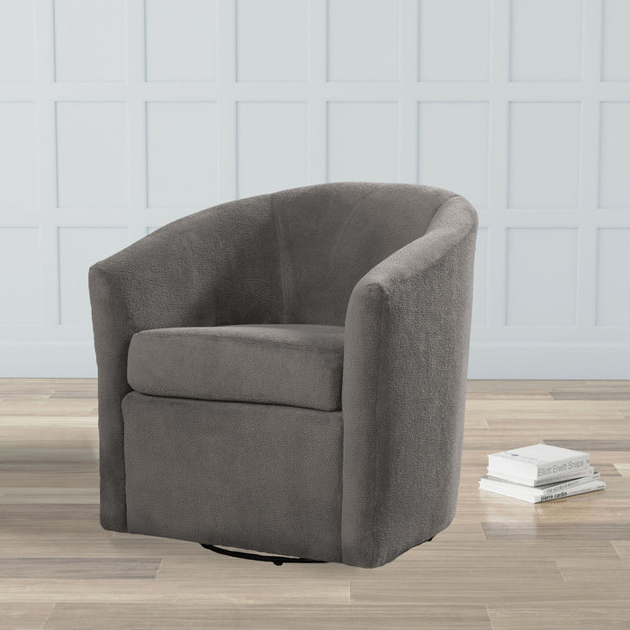 Oaklynn - Barrel Style Swivel Accent Chair