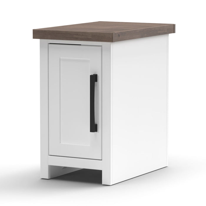Hampton - Chairside Table - Jasmine Whitewash / Barnwood