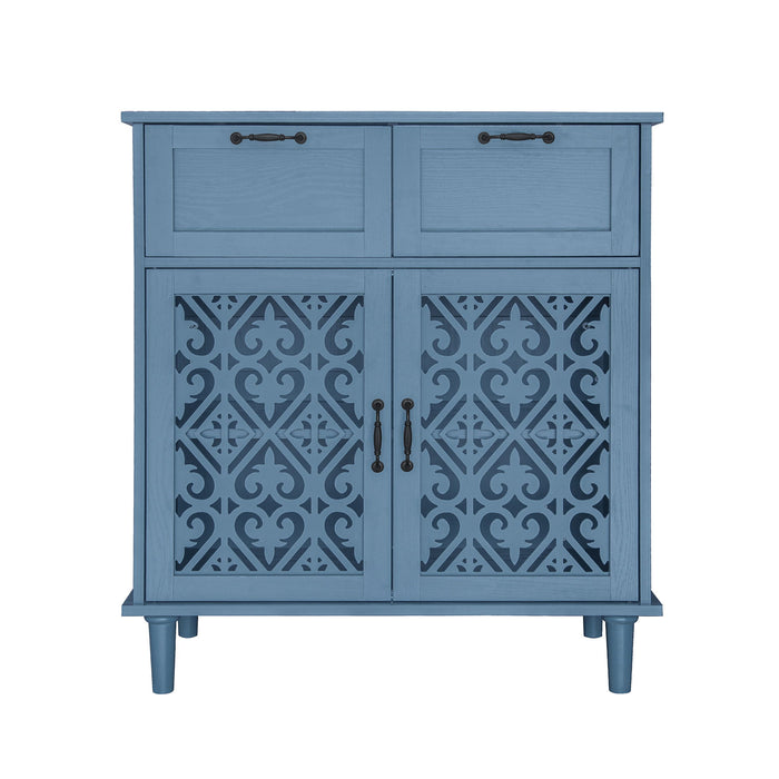 2 Door 2 Drawer Elegant Cabinet