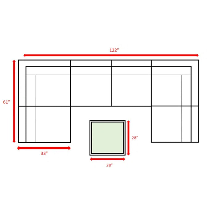 Seating Set With Cushions Handcrafted Wicker Design