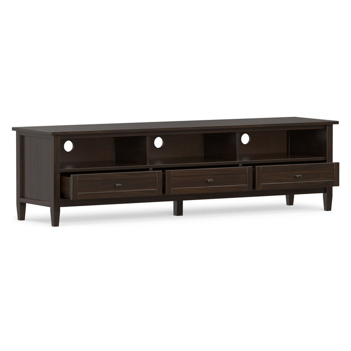 Warm Shaker - Low TV Media Stand - Brown