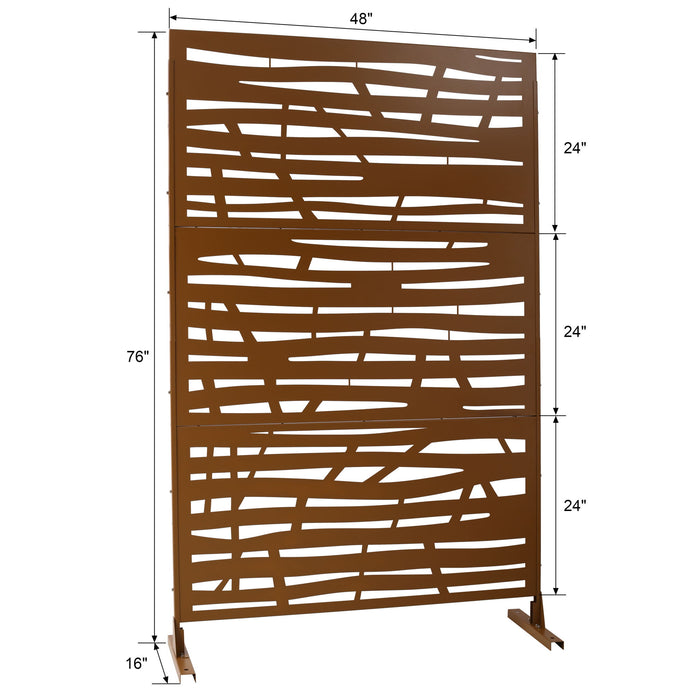 Outdoor & Indoor Privacy Screen Metal Privacy Screen