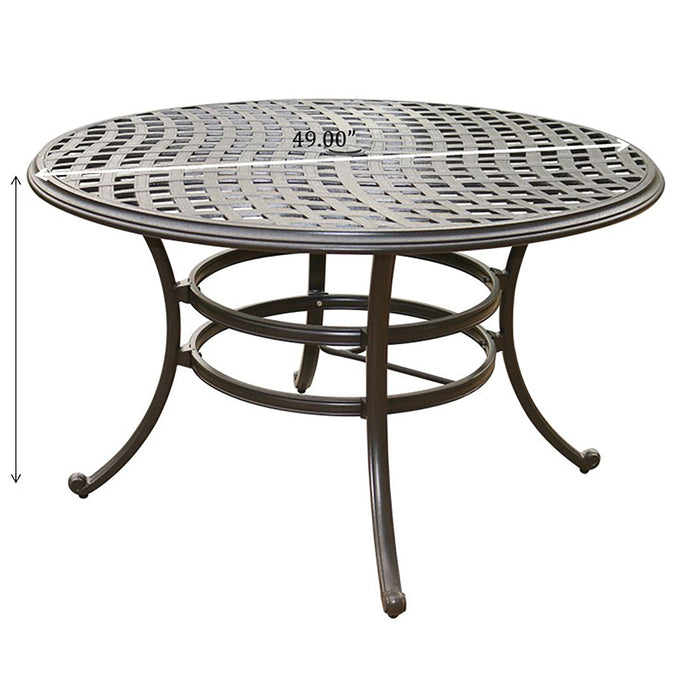 Aluminum Round Dining Set