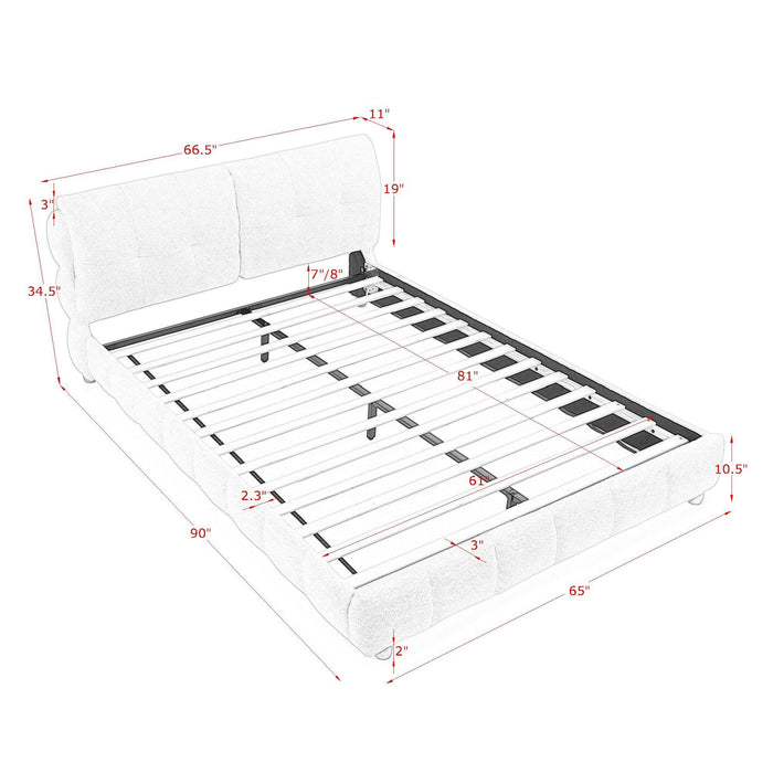 Platform Bed & Upholstered Frame
