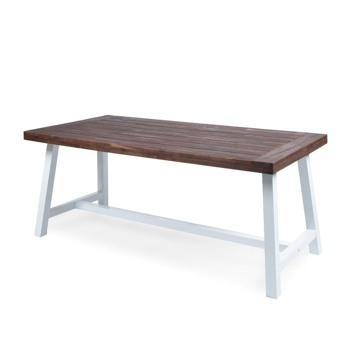Outdoor Sandblast Finish Acacia Wood Dining Table
