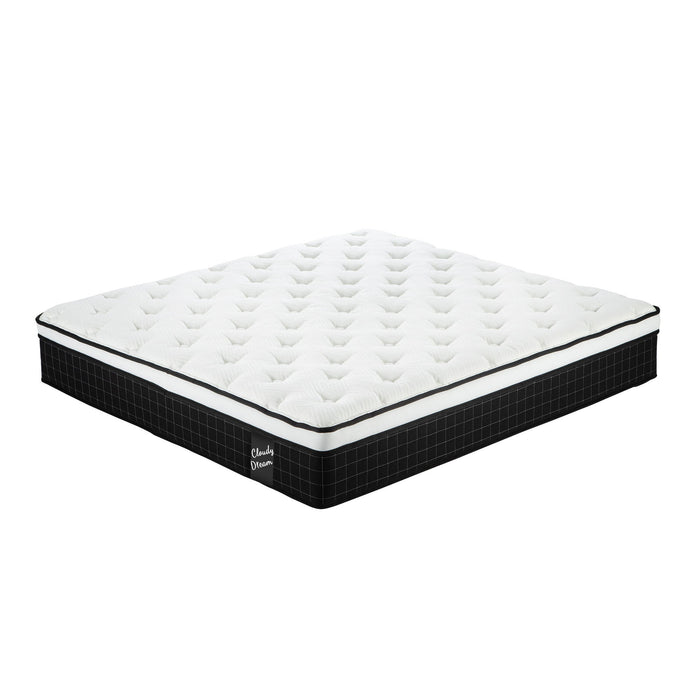 12" Hybrid Mattress With Individual Pocket Spring, Comortable Memory Foam