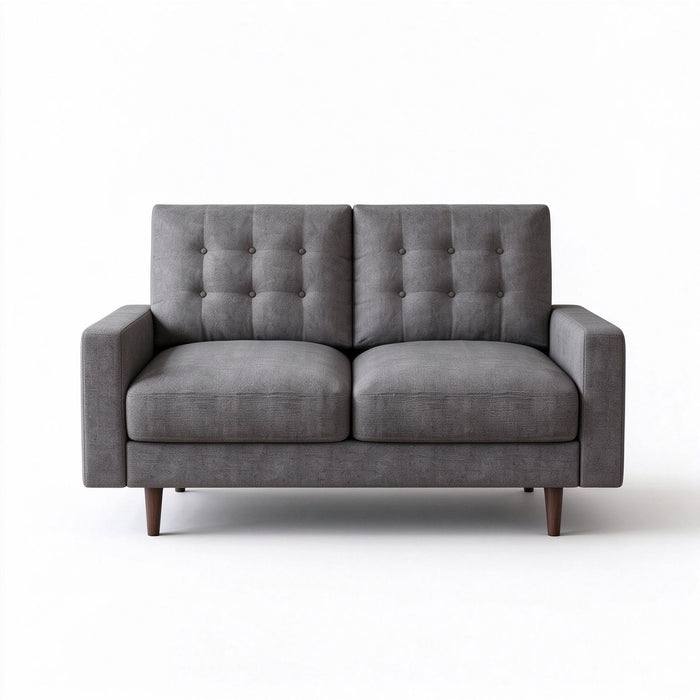 Loveseat Sofa, Tufted Back Upholstered 2 Seat Couch