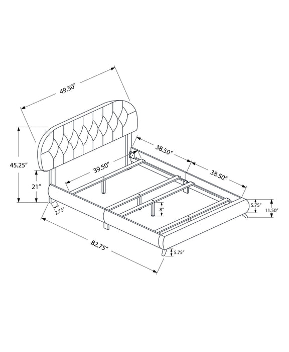 Bed Upholstered Look
