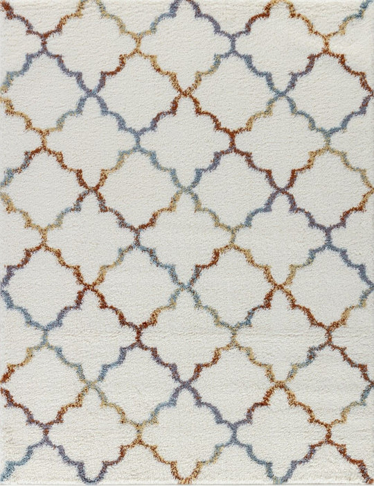 Loft Shag - 5' 3" X 7' Shaggy Area Rug Polypropylene - Ivory