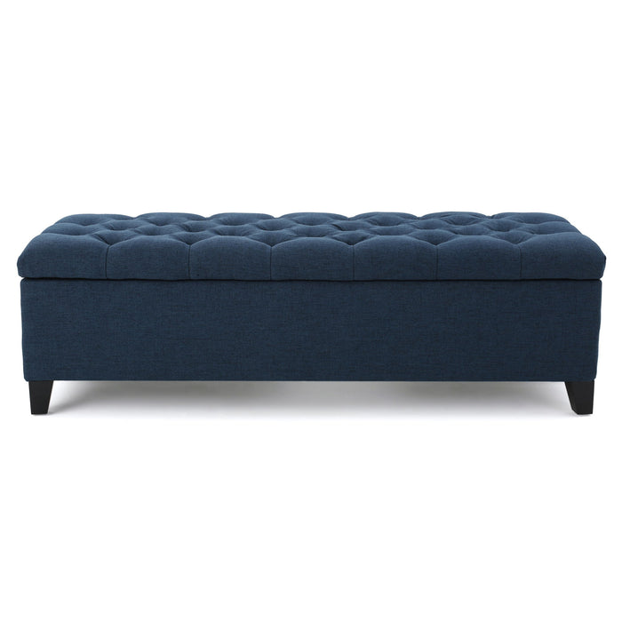 Glouster - Contemporary Storage Ottoman With Button Tufted Design