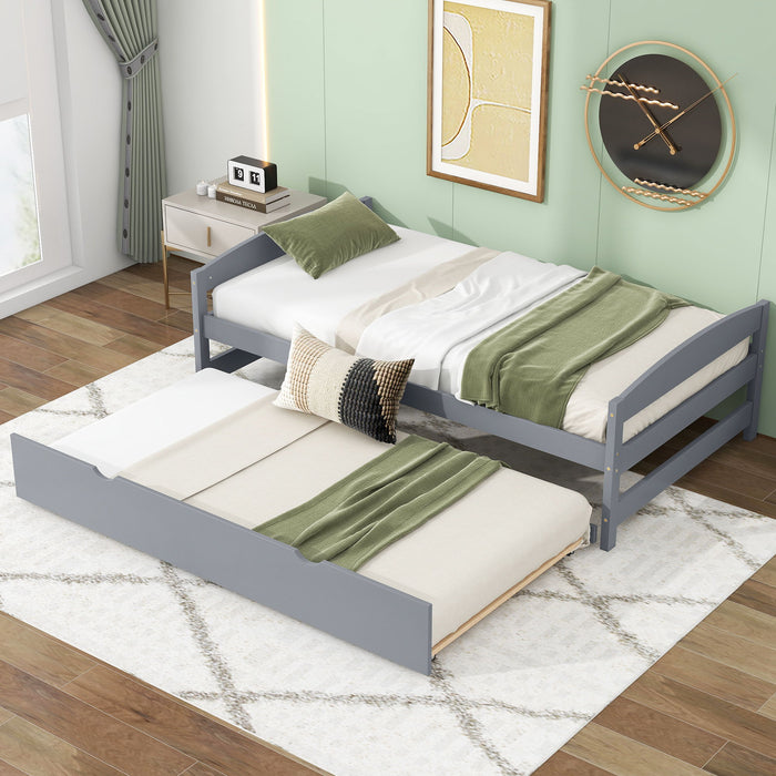 Platform Bed With Trundle