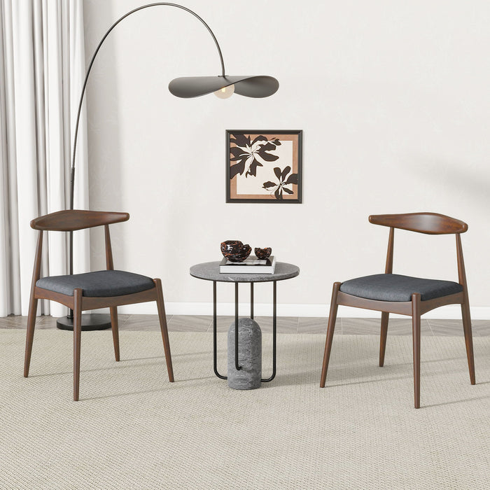 Dining Chairs With Ergonomic Backrest & Comfort Cushions (Set of 2)