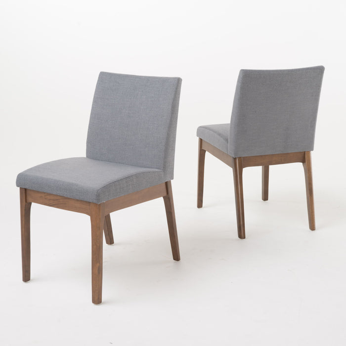 Contemporary Fabric Comfort Dining Chairs (Set of 2)