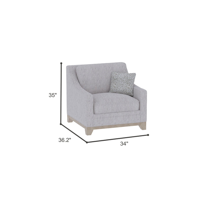 Lounge Chair With Casual Accent - Gray