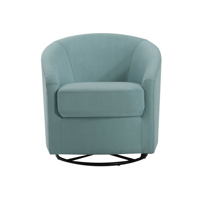 Contemporary Swivel Glider Chair With 360 Degree Rotation