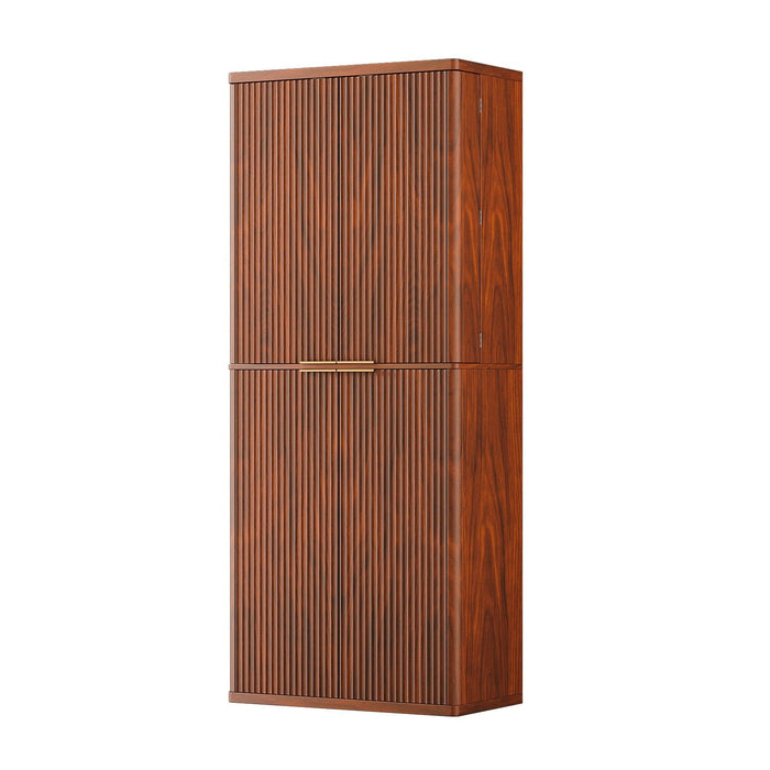 Kitchen Pantry Cabinet With 6 Doors