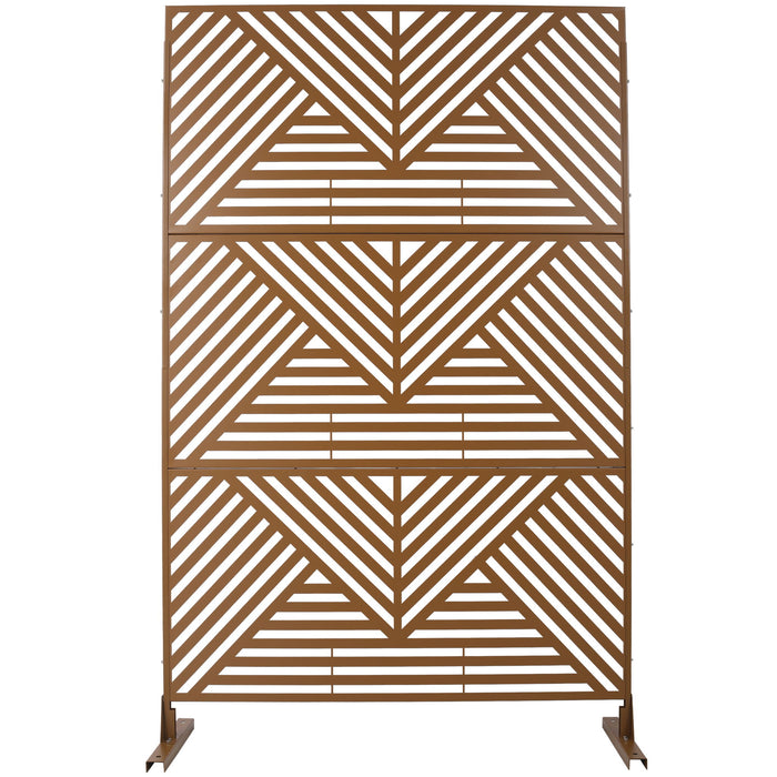 Freestanding Outdoor & Indoor Freestanding Metal Privacy Screen