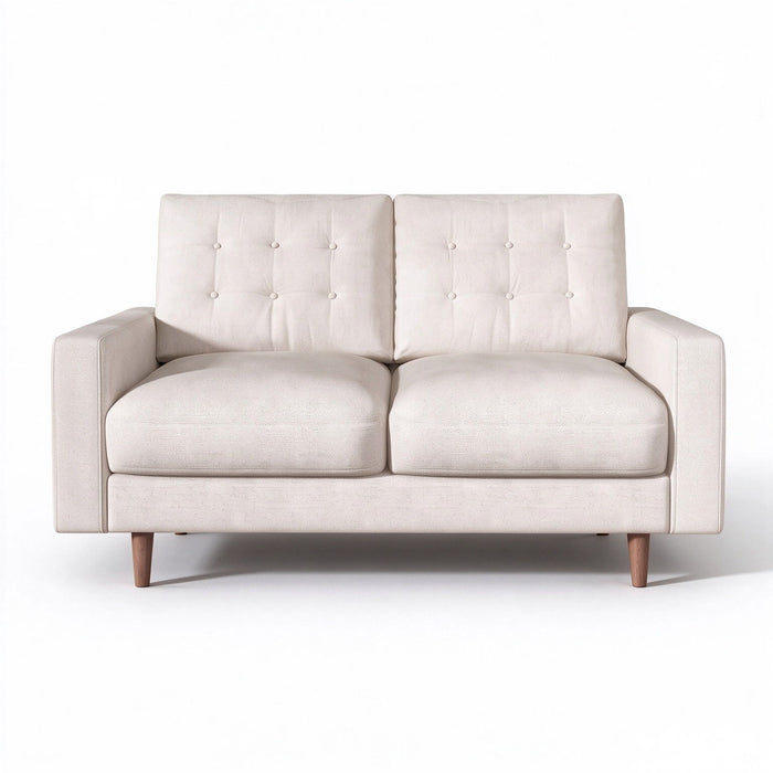 Loveseat Sofa, Tufted Back Upholstered 2 Seat Couch