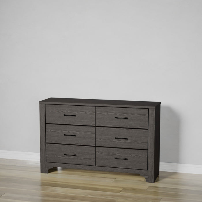 6 Drawer Dresser - Brown