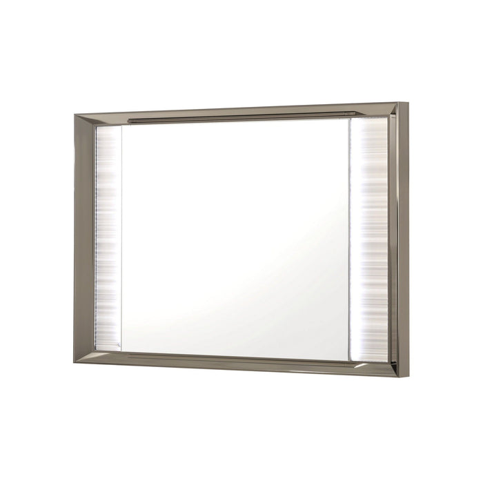 Star - Mirror With Built In LED And Frame - White
