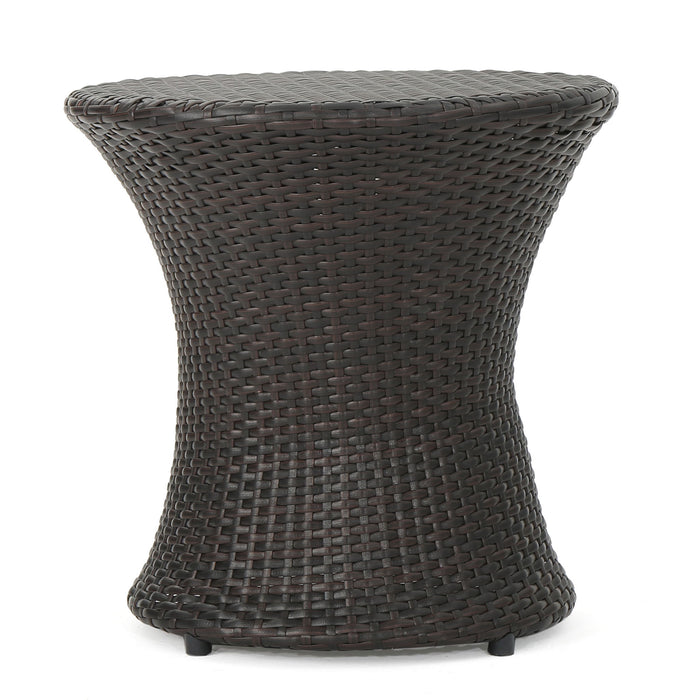Thrive - Hourglass Rattan Table With No Glass Top